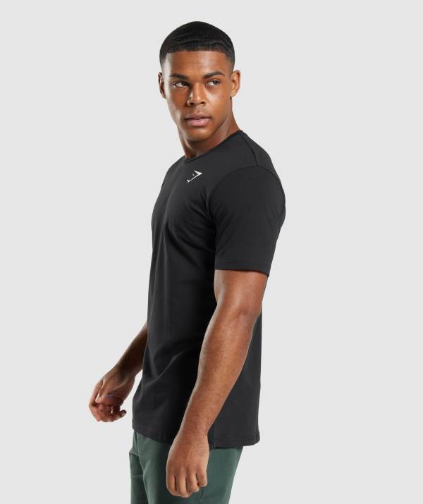 Panske Tricka Gymshark Critical Čierne | PR9427510